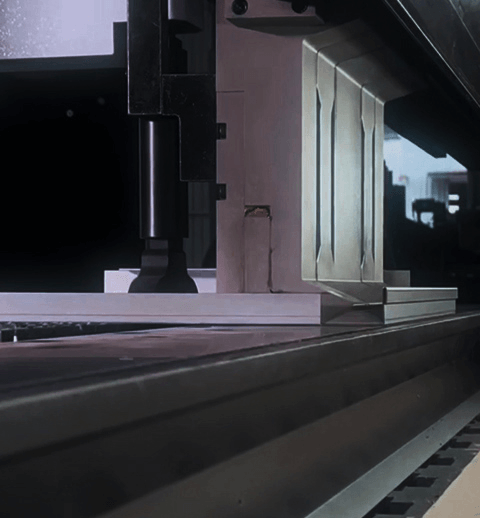 Metal doors sheet metal bending application